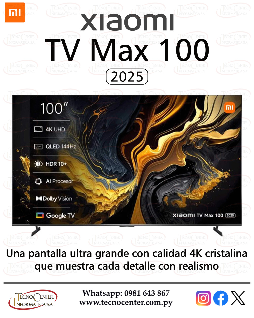 Xiaomi TV Max 100 QLED 4K